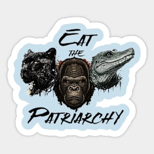 Eat The Patriarchy, Female animals Sticker